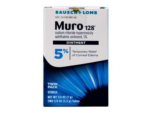 Bausch Lomb Muro 128 Eye Ointment 35g Tubes 2 Ct Walmart