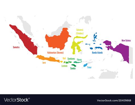 Map Of Indonesia Labelled And Coloured Indonesia Map | Porn Sex Picture