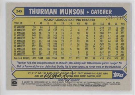 2022 Topps Archives 1987 Topps Design Rainbow Foil 245 Thurman