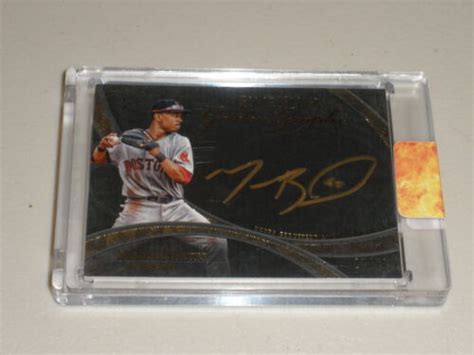 2014 Topps Five Star Golden Graphs Autograph Auto Mookie Betts 27 50