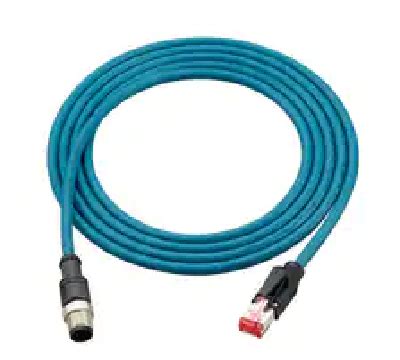 Ethernet Cable M12 4 Pin RJ45 NFPA79 Compatible Straight Cable 1 M