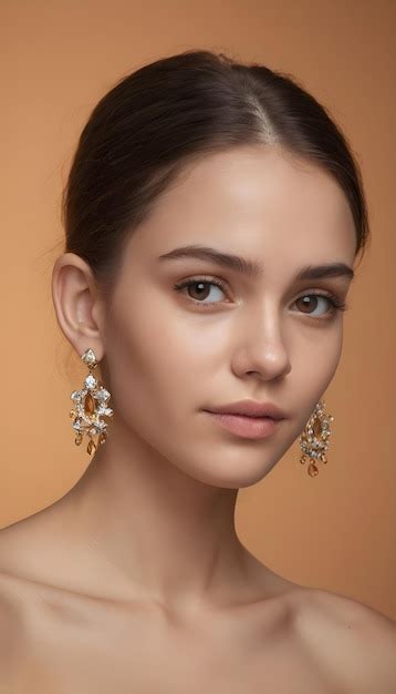 Premium Photo Captivating Diamond Earrings Photoshoot