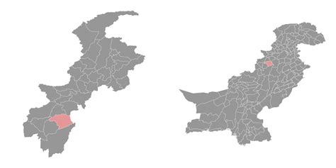 Lakki Marwat district map, administrative division of Pakistan ...