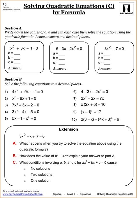 Printable Algebra Worksheets | Printable Worksheets