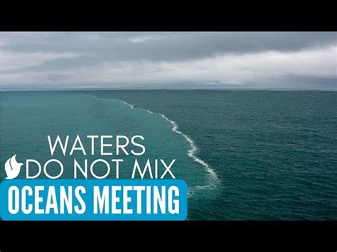 Two Oceans Meet But Do Not Mix