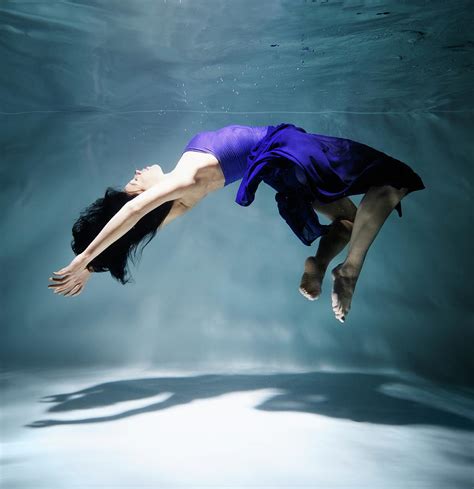 Floating Person Underwater