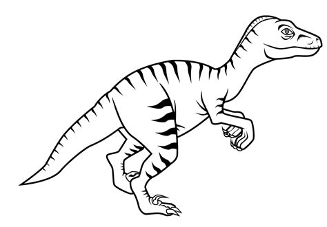 Velociraptor Coloring Pages At Free Printable