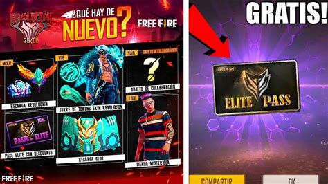 OFICIAL ASÍ LLEGA LA AGENDA SEMANAL DE FREE FIRE Y EL PASE ELITE EN