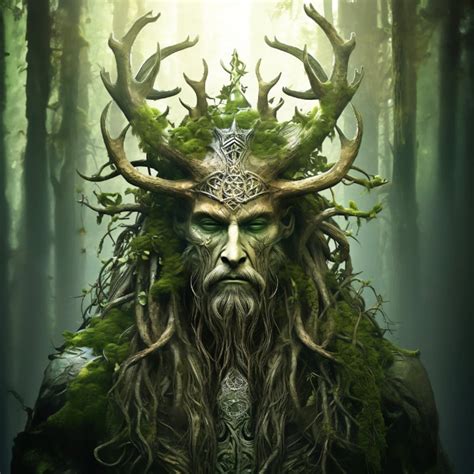 Cernunnos Celtic God Of Nature Digital Art The Horned God Digital Image