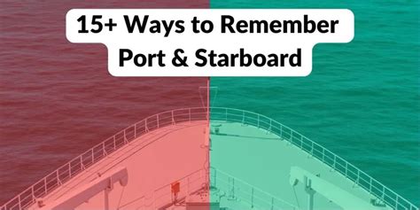 How To Remember Port And Starboard On A Cruise Ship Ways Cruise