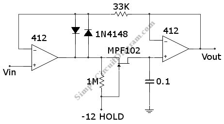 LM412 Sample and Hold – Simple Circuit Diagram