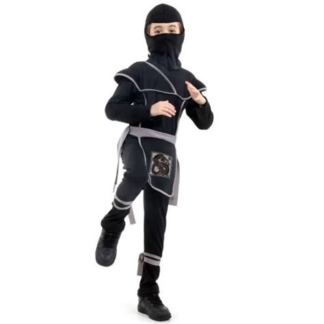 Fantasia Ninja Preto E Cinza Infantil Sulamericana Fantasias Infantis