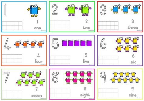 Playdough Mats Numbers 1 10 A4 Ready2learn