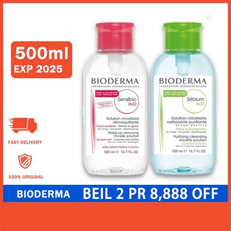 Jual Ml Bioderma Sensibio Sebium H O Micellar Wate Ml With Pump