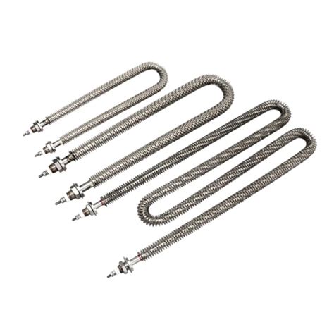 220V 3kw W U Shape Stainless Steel Heating Element Tubular Finned