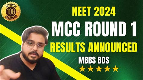 Round Results Of Mbbs Bds Seat Allotment Neet Ug Mcc All India