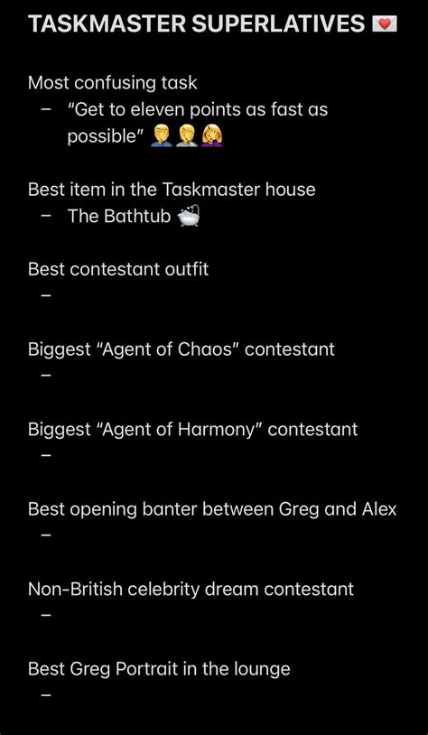 Taskmaster Superlatives Next Up “best Contestant Outfit” Rtaskmaster
