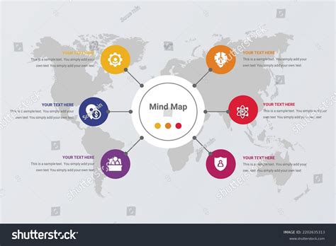 Dynamic Infographics Mind Map Technology Education Stock Vector ...