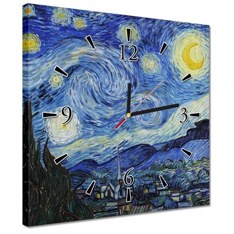 Zegar Gwieździsta noc Van Gogh 30x30cm Inna marka Sklep EMPIK