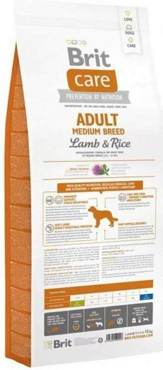 Karma Brit Care Adult Medium Breed Lamb Rice 12Kg Ceny I Opinie