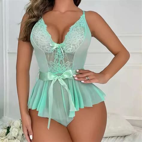 Open Cup Lace Lingerie Set Sexy For Romantic Nights High Waist Lace