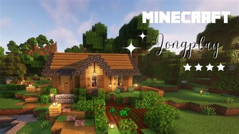 Minecraft Relaxing Longplay Building A Mountain Starter House No