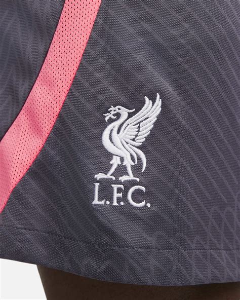 Maskinstrikkede Liverpool Fc Strike Third Nike Dri Fit Fodboldshorts