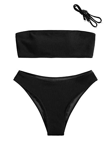 I Tested The Ultimate Summer Must Have Black Bandeau Bikini Top With