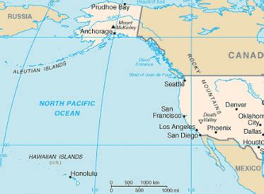 Pacific Ocean - United States and Canada