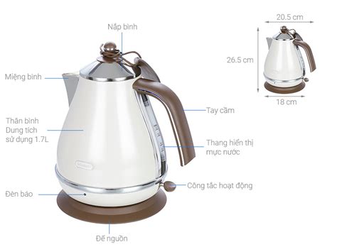 Ấm đun nước Delonghi KBOV2001.BG – TheHome