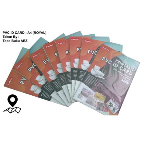 Jual Kertas PVC ID Card 230 Gsm Royal Isi 5 Pcs Shopee Indonesia