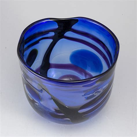 LARS HELLSTEN A Glass Bowl From Orrefors Bukowskis