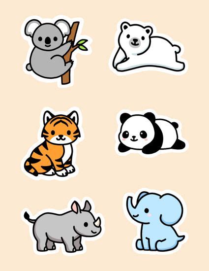 Endangered Animal Sticker Pack Sticker by littlemandyart in 2021 | Cute ...