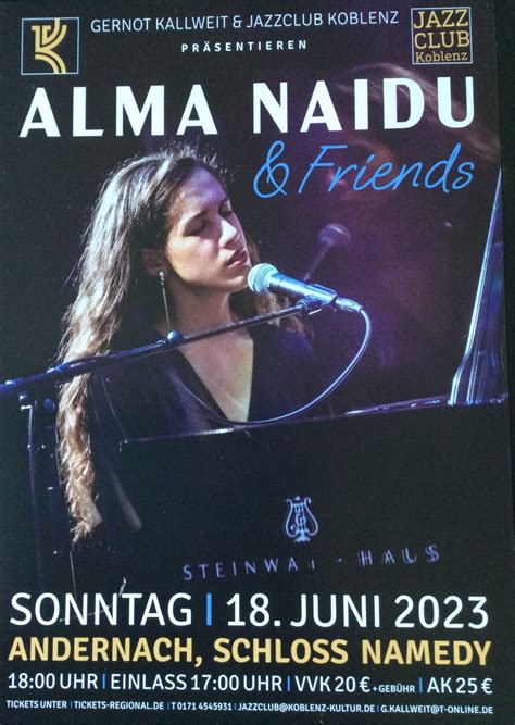 Alma Naldo Friends 18 06 2023 Andernach Schloss Namedy Raumklang