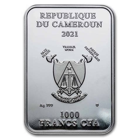 Buy 2021 Republic Of Cameroon Black Proof Silver Tarot Strength Apmex