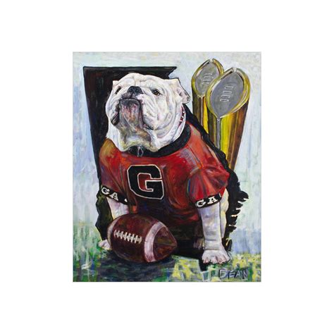 University of Georgia Mascot, Uga X double Champ Art Print - Etsy