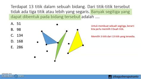 DrillSoal Matdas 6 Menentukan Banyak Segitiga Yang Dapat Dibuat Dari