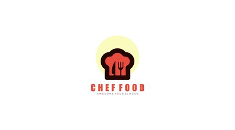 Chef food logo design template vector 14375562 Vector Art at Vecteezy