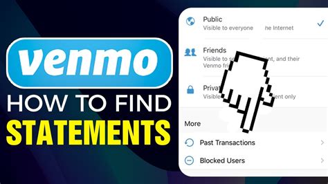 How To Find Your Venmo Statements Venmo Transaction History YouTube