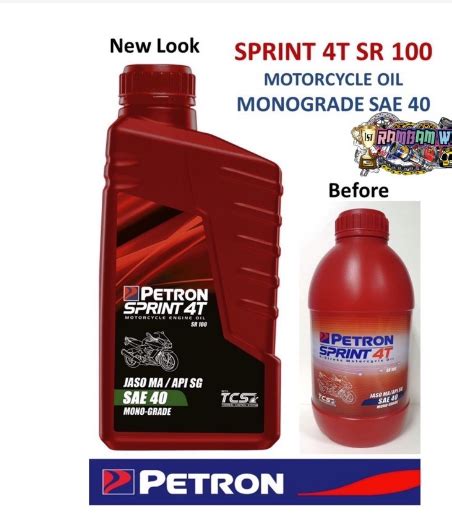 Petron Sprint T Sr Monograde Motorcycle Oil Sae Liter New