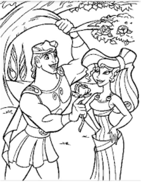 17 Hercules Meg Coloring Pages Information