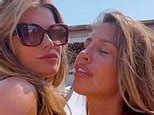 Video Ferne Mccann Shows Off Sultry Figure In Blue Bikini In Mykonos Daily Mail Online