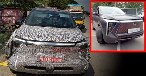 Mahindra Xuv700 Based Xuv E8 Electric Suv Spotted Testing Again New Details Revealed By Spy Shots