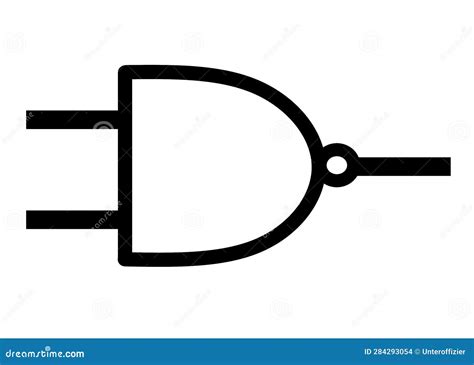 Het Elektronische Elektrische Symbool Van De Witte Achtergrond Van De