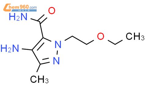 885472 55 9 1H PYRAZOLE 5 CARBOXAMIDE 4 AMINO 1 2 ETHOXYETHYL 3