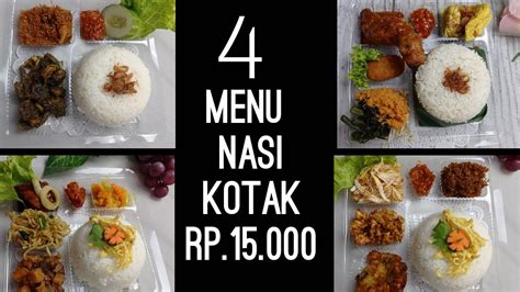 Menu Nasi Kotak Untuk Jualan Ide Menu Nasi Kotak Harga 15 000 YouTube