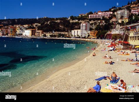 Villefranche sur mer plage des Marinières Alpes Maritimes 06 France