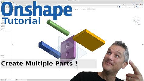 Onshape 8 Multiple Parts In One Studio Youtube