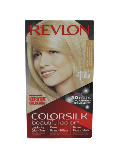 Revlon Colorsilk Permanent Hair Color Ultra Light Natural Blonde 04