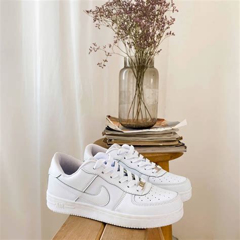 Купить Кроссовки Nike Air Force 1 белые white низкие, Найк Аир Форс ...